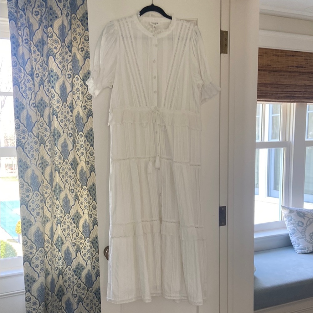 White Button-Down Dress